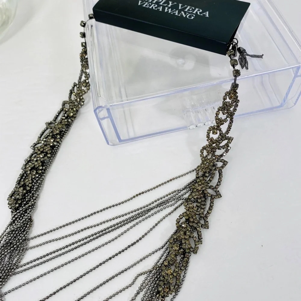 🆕Simply Vera Vera Wang Crystal and Chain Necklace - Picture 4 of 5